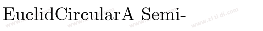 EuclidCircularA Semi字体转换